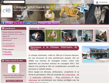 Tablet Screenshot of clinique-veterinaire-lecluse.net